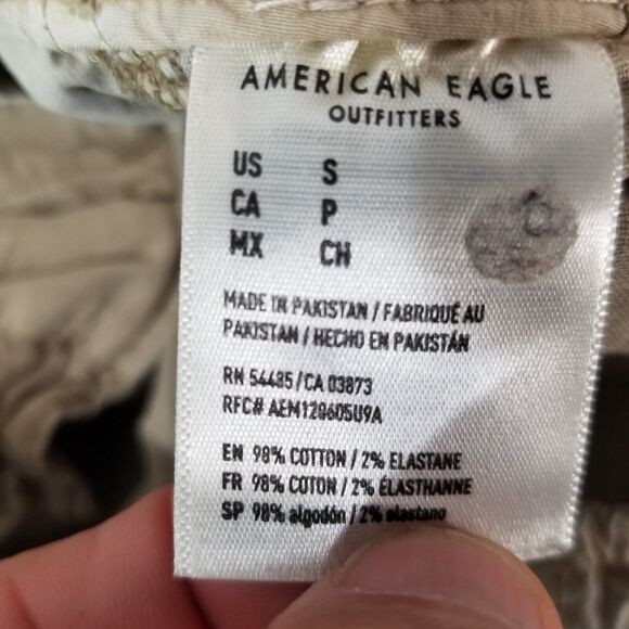 American Eagle jogger pants men's small beige lightweight flex stretch preppy - Picture 11 of 11